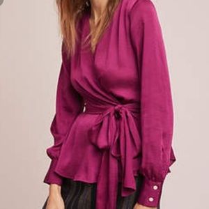 Marionette Soers by Anthropologie wrap top 14